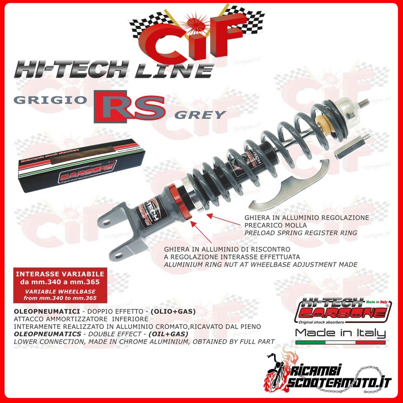 FRONT SHOCK ABSORBER PIAGGIO VESPA LML STAR 125-150-200 2T