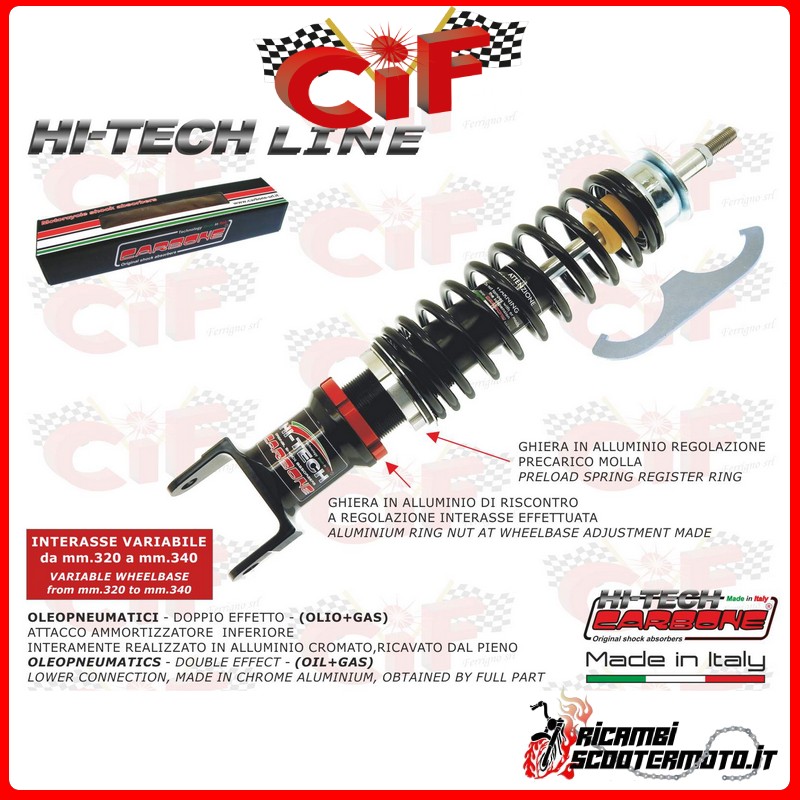 FRONT SHOCK ABSORBER PIAGGIO VESPA PK 50/125 FRONT SHOCK ABSORBER PIAGGIO VESPA PK 50/125