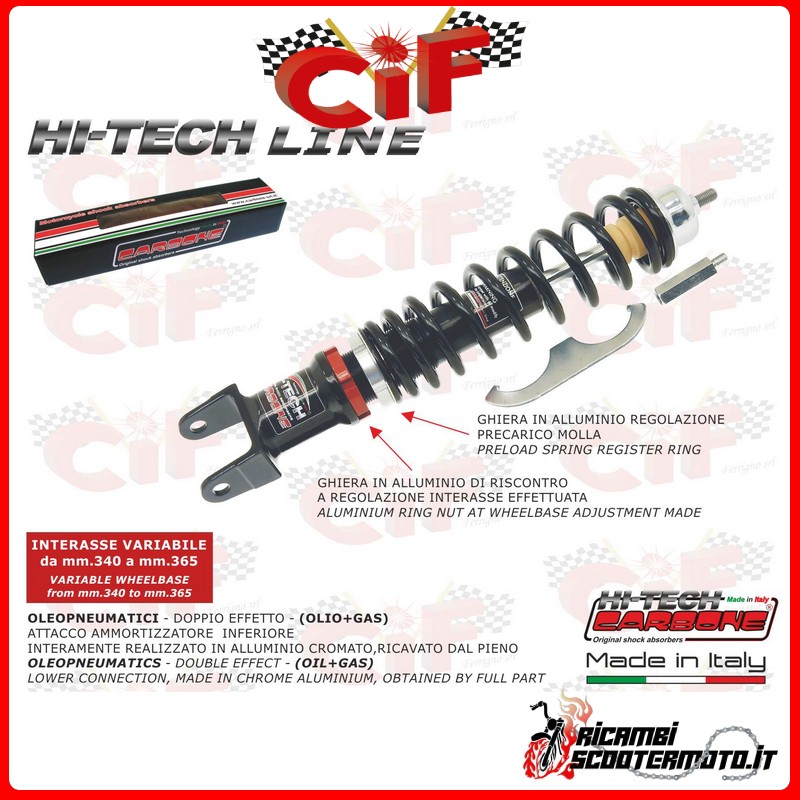 FRONT SHOCK ABSORBER PIAGGIO VESPA LML STAR 125-150-200 2T