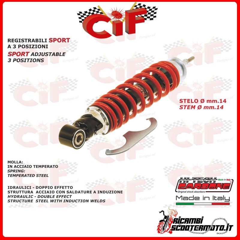 AMMORTIZZATORE POSTERIORE PIAGGIO VESPA ET4 125-150 (1999-2002) AMMORTIZZATORE POSTERIORE PIAGGIO VESPA ET4 125-150 (1999-2002)
