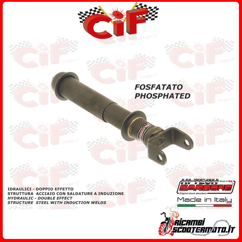 PHOSPHATED REAR SHOCK ABSORBER PIAGGIO VESPA 50 N/R (V5A1) DAL 1963 AL 1983 PHOSPHATED REAR SHOCK ABSORBER PIAGGIO VESPA 50 N/R (V5A1) DAL 1963 AL 1983