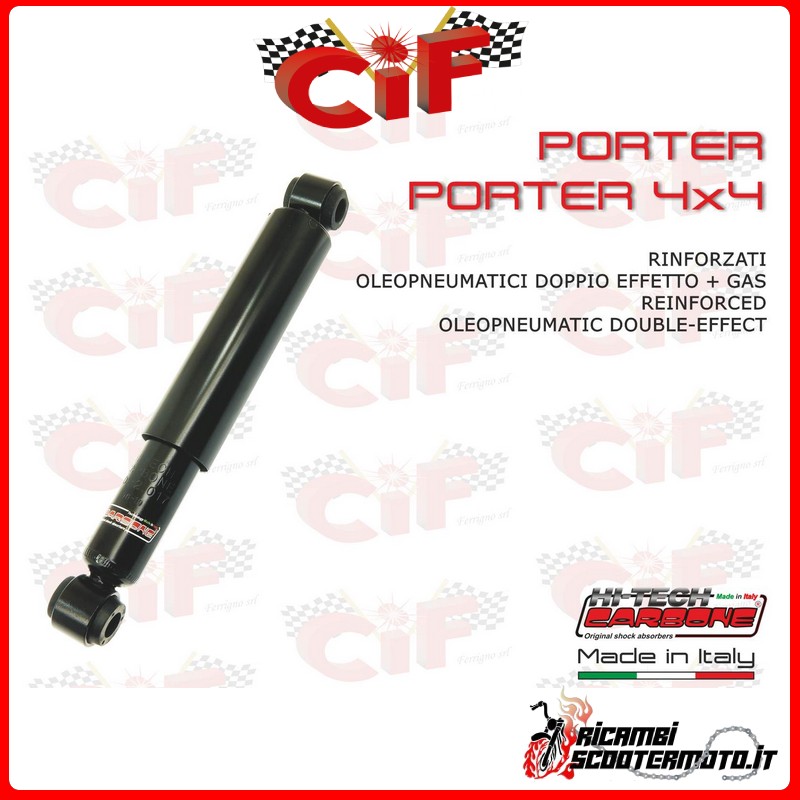 AMMORTIZZATORE RINFORZATO POSTERIORE DESTRO - SINISTRO PIAGGIO APE PORTER 1000-1300 PICK-VAN (1992-2009) AMMORTIZZATORE RINFORZATO POSTERIORE DESTRO - SINISTRO PIAGGIO APE PORTER 1000-1300 PICK-VAN (1992-2009)