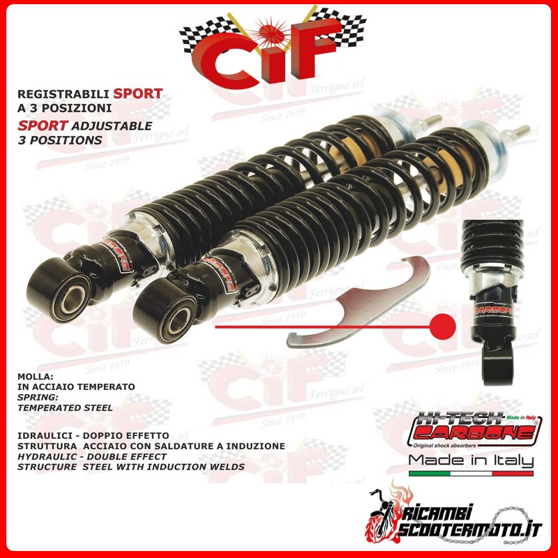 REAR SHOCK ABSORBERS PIAGGIO VESPA GT 125 ZAPM31100 4T LC 2003-2005 REAR SHOCK ABSORBERS PIAGGIO VESPA GT 125 ZAPM31100 4T LC 2003-2005