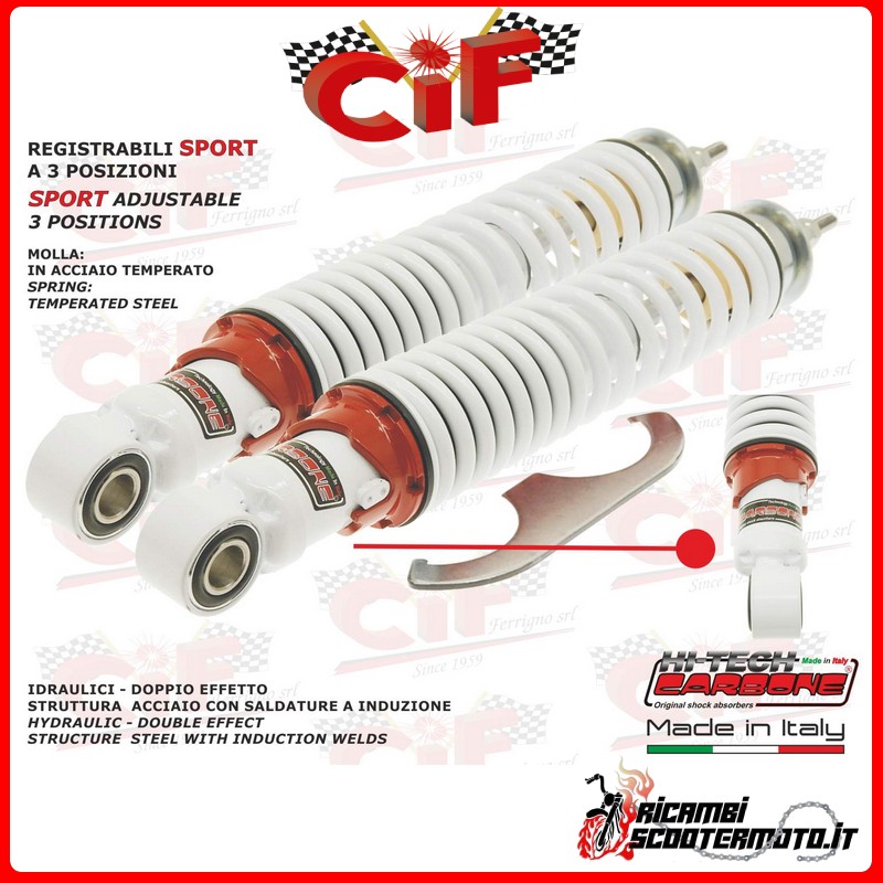 REAR SHOCK ABSORBERS PIAGGIO VESPA GT 125 ZAPM31100 4T LC 2003-2005 REAR SHOCK ABSORBERS PIAGGIO VESPA GT 125 ZAPM31100 4T LC 2003-2005
