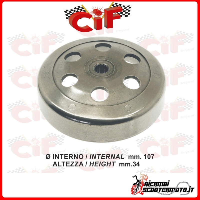 Kupplungsglocke 107mm MALAGUTI CIAK MASTER 50 2004/2004 