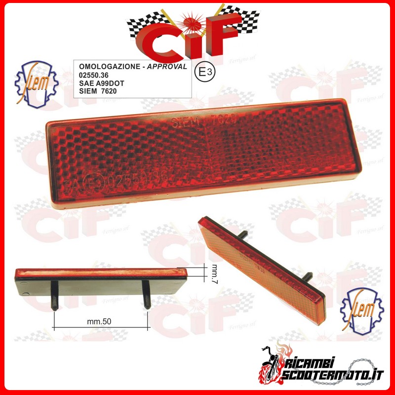 SIEM REFLECTOR PIAGGIO FREE 50 (1992-1994) SIEM REFLECTOR PIAGGIO FREE 50 (1992-1994)