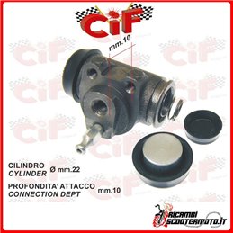 CILINDRO DE FRENO DELANTERO PIAGGIO APE MP 500 190 MPR1T 2T AC 1969-1978