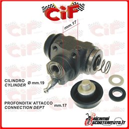 REAR BRAKE CYLINDER PIAGGIO APE POKER BENZINA E DIESEL
