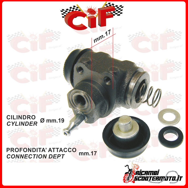 CILINDRO DE FRENO TRASERO PIAGGIO APE POKER BENZINA E DIESEL CILINDRO DE FRENO TRASERO PIAGGIO APE POKER BENZINA E DIESEL