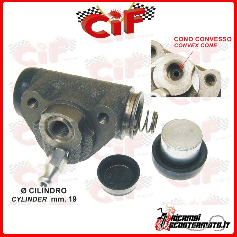 REAR BRAKE CYLINDER PIAGGIO APE 50 1ª SERIE