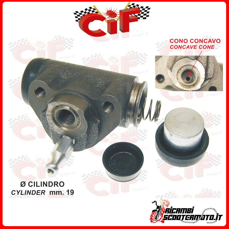 CILINDRO DE FRENO TRASERO PIAGGIO APE TM P 50 (1985-1989)