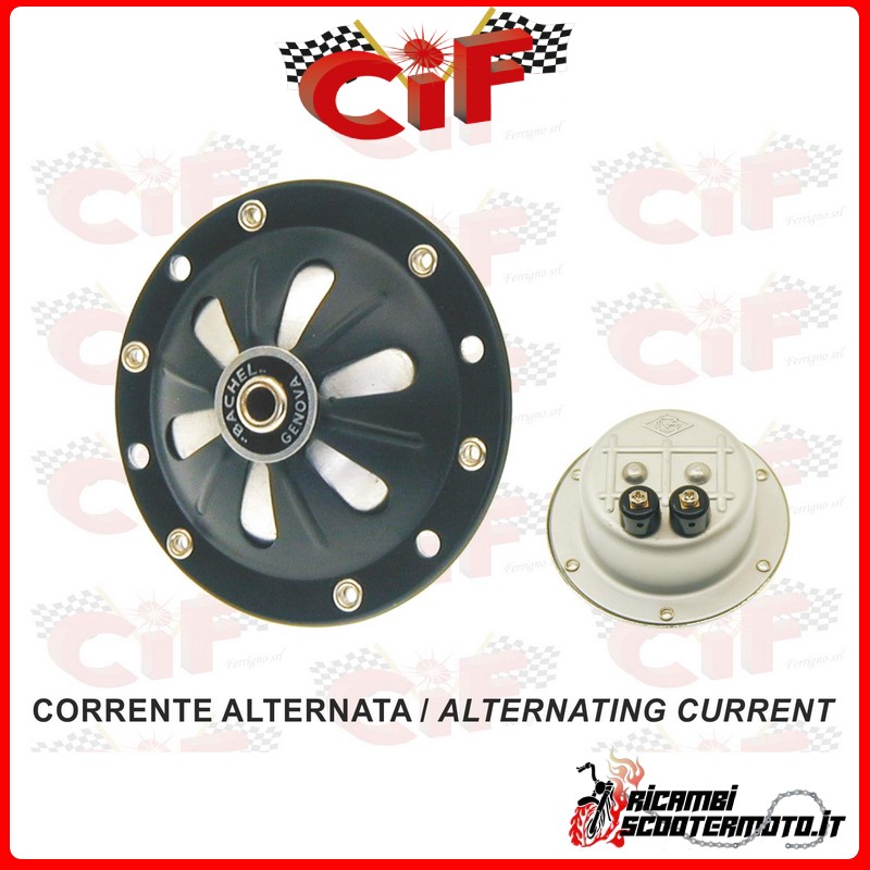 SCHWARZE HUPE OHNE EINSTELLSCHRAUBE WECHSELSTROM - 6V AC PIAGGIO VESPA 125