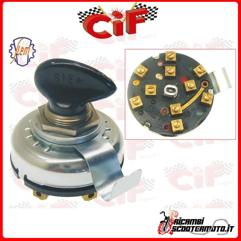 COMPLETE 5-POSITION SWITCH PIAGGIO PIAGGIO VESPA GS 160 (VSB1 (1963-1964) COMPLETE 5-POSITION SWITCH PIAGGIO PIAGGIO VESPA GS 160 (VSB1 (1963-1964)