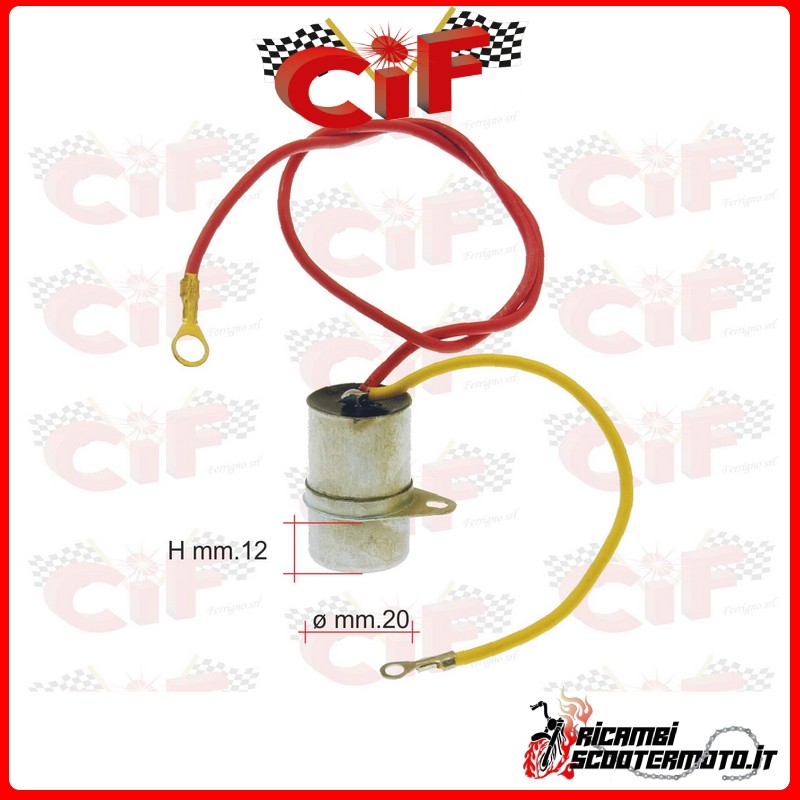 CONDENSADOR REFORZADO PIAGGIO VESPA 150 (VBA1) (VBB1) CONDENSADOR REFORZADO PIAGGIO VESPA 150 (VBA1) (VBB1)