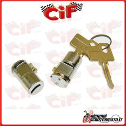 PAIR OF PUSH BUTTON CYLINDERS FOR RIGHT/LEFT DOOR HANDLES PIAGGIO APE CAR - MAX DIESEL 420 (1986-1996)