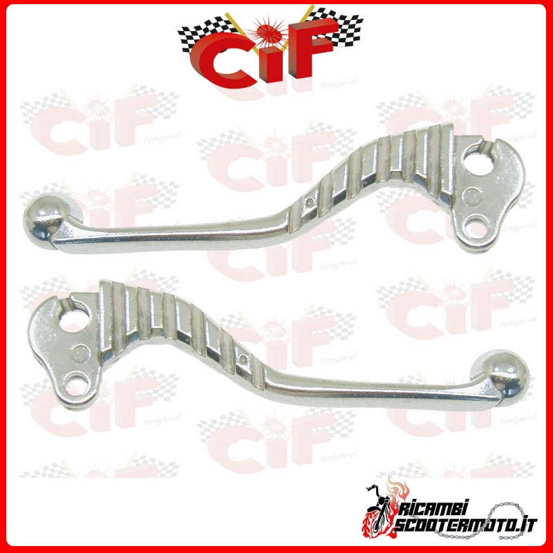 PAIR OF CHROME ALUMINUM LEVERS PIAGGIO PIAGGIO VESPA 50 PAIR OF CHROME ALUMINUM LEVERS PIAGGIO PIAGGIO VESPA 50