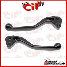 PAIR OF BLACK PAINTED ALUMINUM LEVERS PIAGGIO VESPA PK