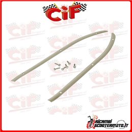 PAIR OF STAINLESS STEEL STRIPS FIXED CENTRAL MAT PIAGGIO VESPA 125 PRIMAVERA