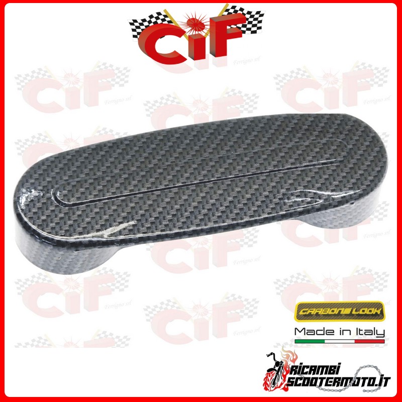 PLASTIC FORK SPRING COVER "CARBON LOOK" PIAGGIO VESPA PX PE 1^ SERIE