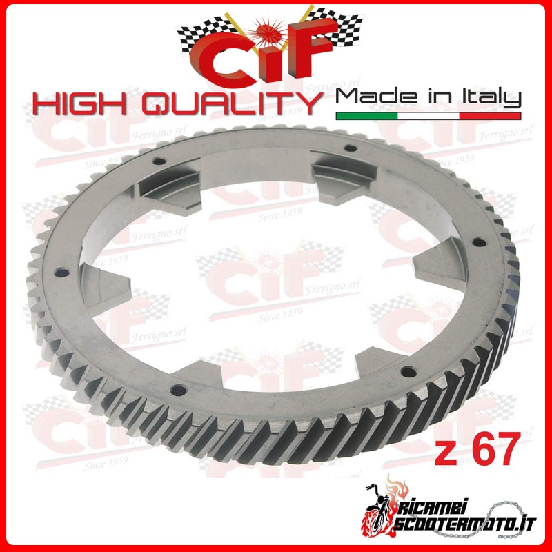 HELICAL TEETH CUSHION CROWN Z67 PIAGGIO VESPA P125X  (VNX1T->146313)
