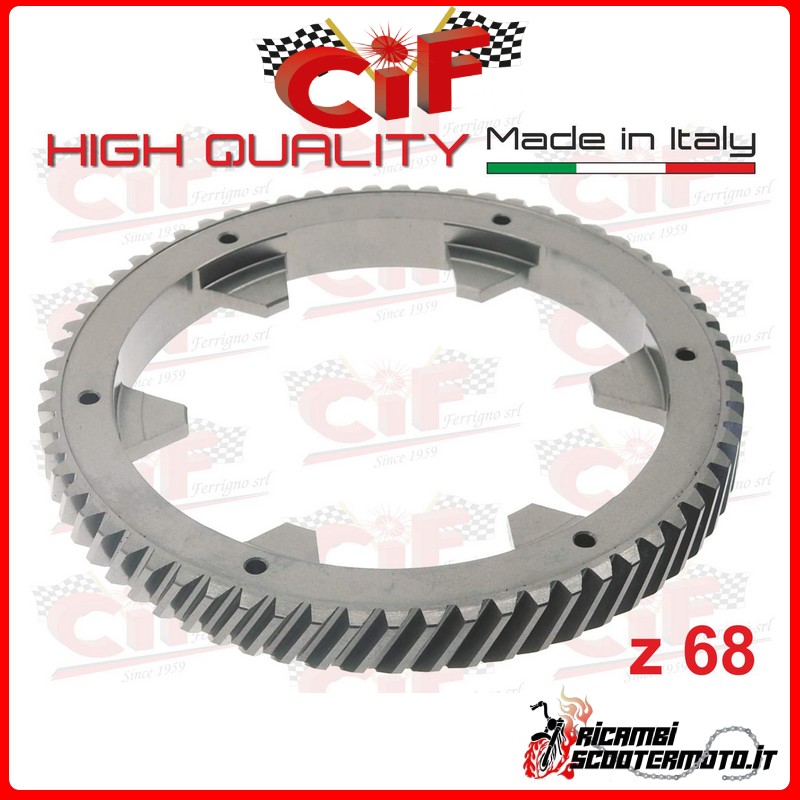 HELICAL TEETH CUSHION CROWN Z68 PIAGGIO VESPA 125 T5 (VNX5) HELICAL TEETH CUSHION CROWN Z68 PIAGGIO VESPA 125 T5 (VNX5)