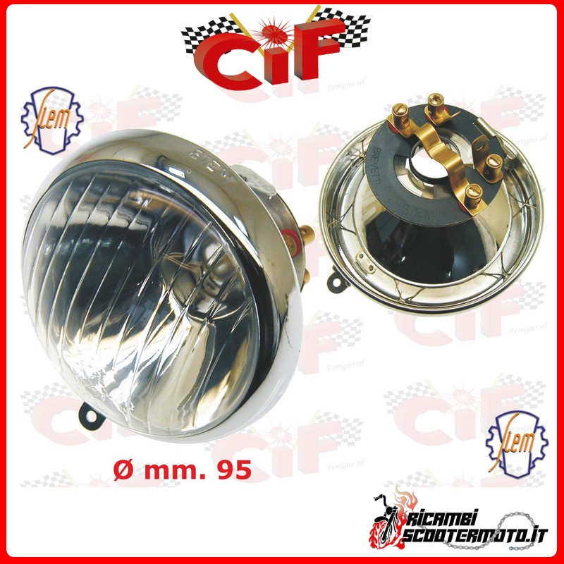 FANALE ANTERIORE COMPLETO DI PORTALAMPADA PIAGGIO VESPA 125 (DAL 1948 AL 1951) FANALE ANTERIORE COMPLETO DI PORTALAMPADA PIAGGIO VESPA 125 (DAL 1948 AL 1951)