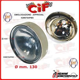 FANALE ANTERIORE COMPLETO DI PORTALAMPADA PIAGGIO VESPA GTR