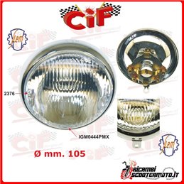 FANALE ANTERIORE COMPLETO DI PORTALAMPADA PIAGGIO VESPA 150  (VL2T 1955-1956)