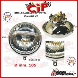 FANALE ANTERIORE COMPLETO DI PORTALAMPADA PIAGGIO VESPA 150  (VL1 1955)