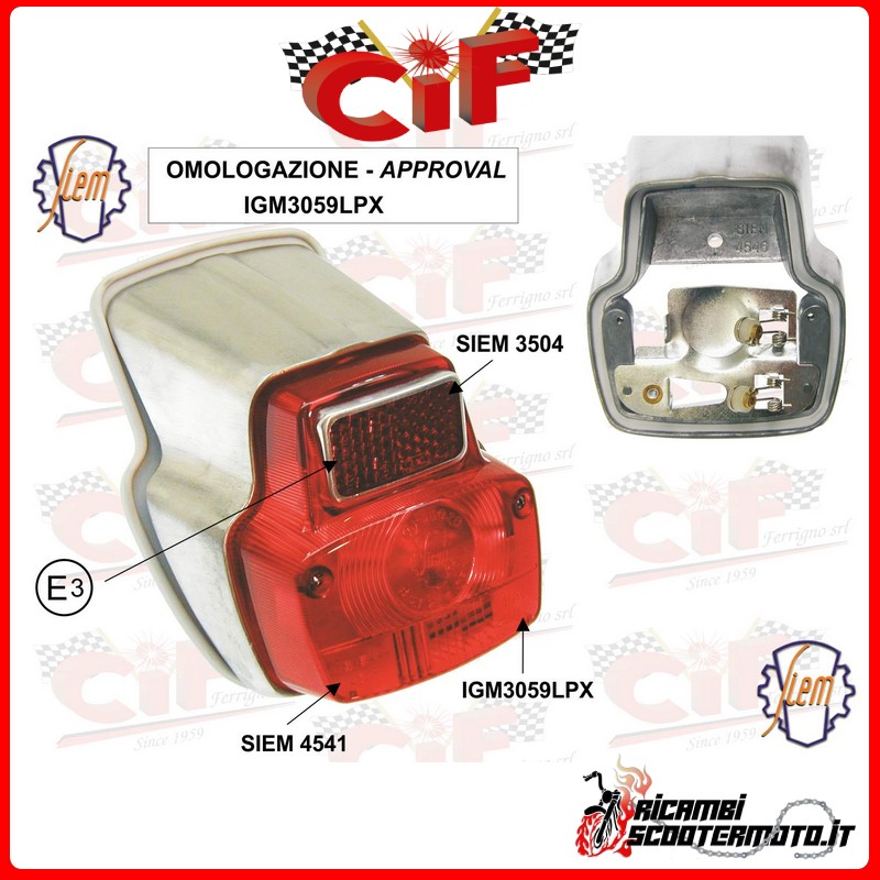 REAR LIGHT PIAGGIO VESPA 90-SPRINT 90