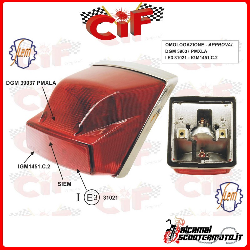 REAR LIGHT PIAGGIO VESPA PX 125  (2011-2017)