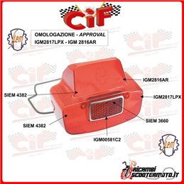 REAR LIGHT PIAGGIO VESPA 125  (DAL 1965)