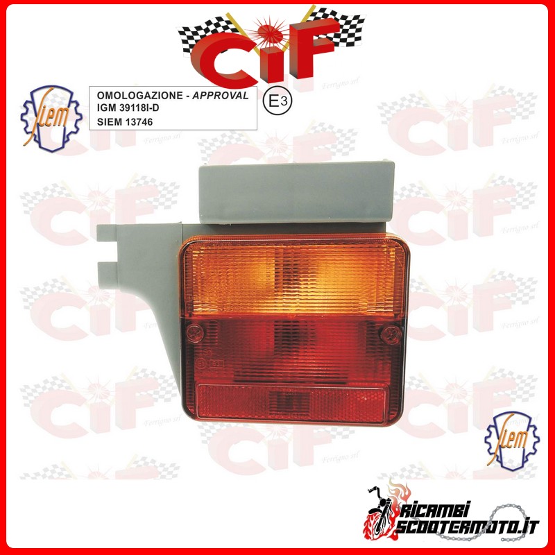 RIGHT REAR LIGHT PIAGGIO APE TMP 50 FL1-FL2 (TL6 dal ‘89 RIGHT REAR LIGHT PIAGGIO APE TMP 50 FL1-FL2 (TL6 dal ‘89