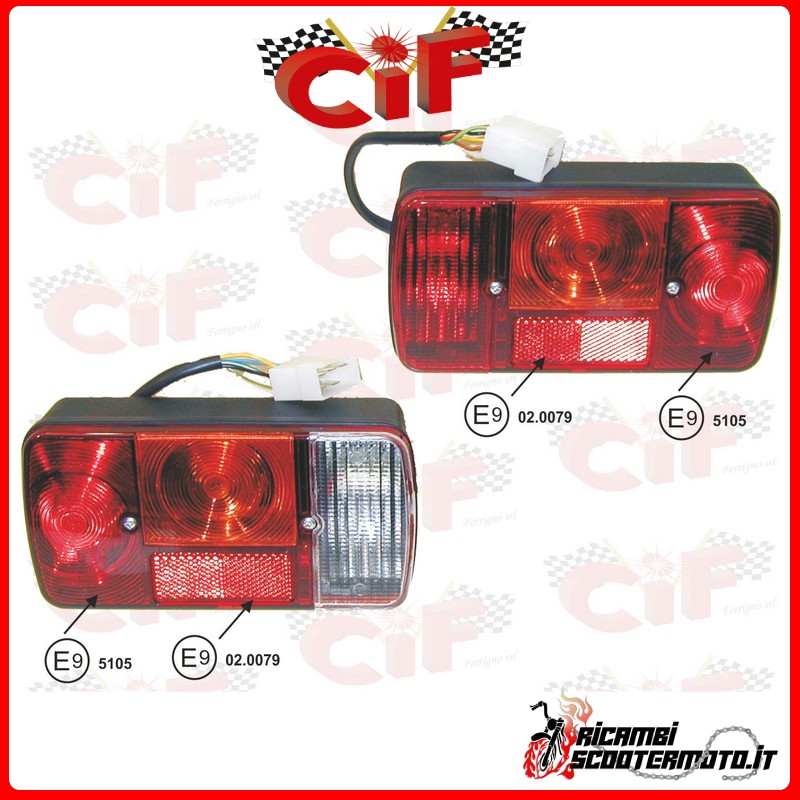 REAR LIGHTS PIAGGIO APE TM P703
