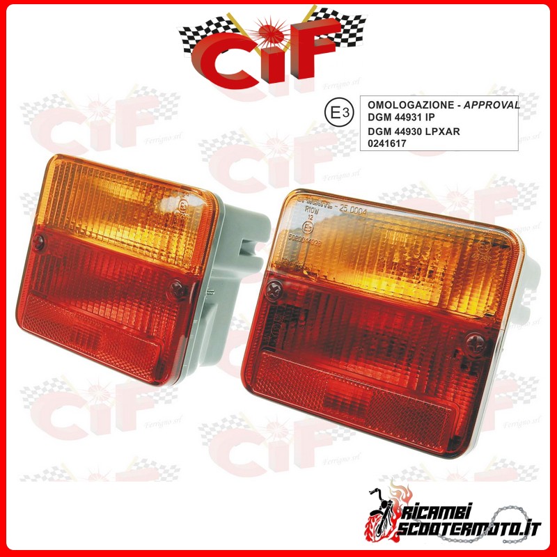 REAR LIGHTS PIAGGIO APE 50 TL ELESTART (dal ‘86)