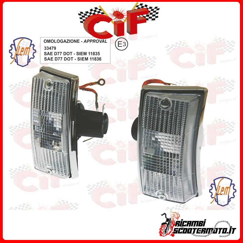 FLÈCHES AVANT PIAGGIO VESPA PX 30 ANNI 125  (2007-2008)