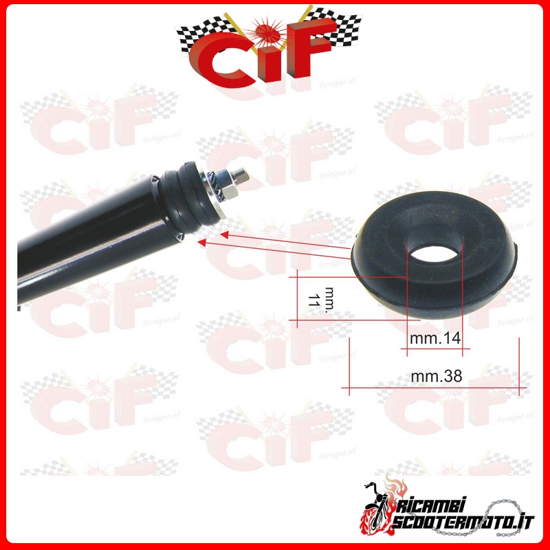 RUBBER SHOCK ABSORBER BUFFER APE P 50 (1980-1985)