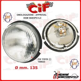 FRONT LIGHT GROUP PIAGGIO PK 80-100-125 cc.