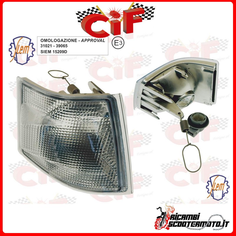 FRONT RIGHT DIRECTION INDICATOR PIAGGIO APE PORTER 1300 PICK VAN 1300 (1992-2009) FRONT RIGHT DIRECTION INDICATOR PIAGGIO APE PORTER 1300 PICK VAN 1300 (1992-2009)