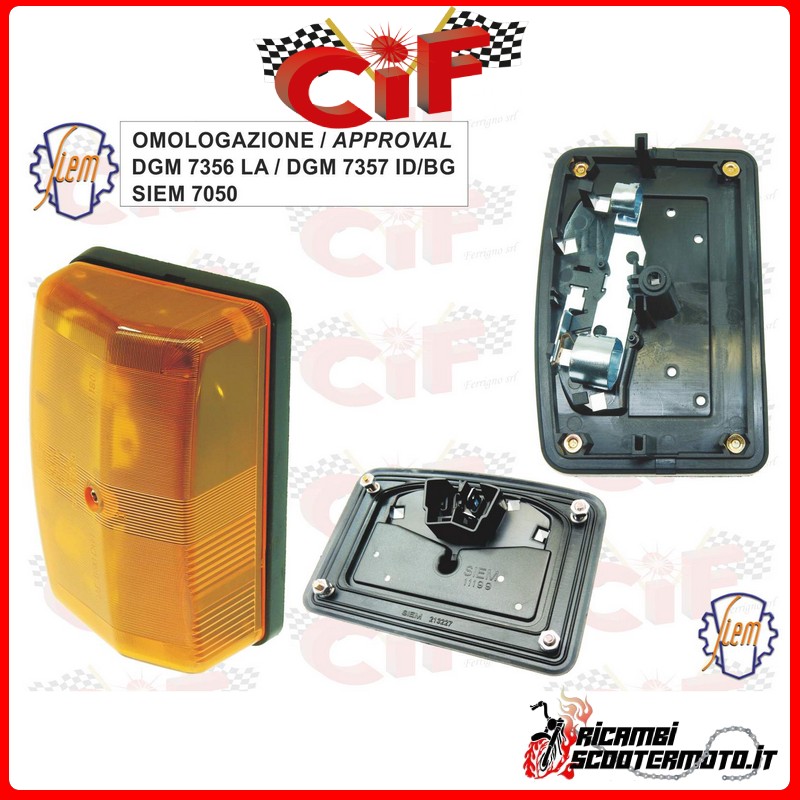 FRONT RIGHT DIRECTION INDICATOR PIAGGIO APE TM P 50 (TL4 1985-1989) FRONT RIGHT DIRECTION INDICATOR PIAGGIO APE TM P 50 (TL4 1985-1989)