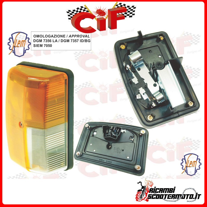 FRONT RIGHT DIRECTION INDICATOR PIAGGIO APE MP P501-P601-P601V 220 (1978-1983) FRONT RIGHT DIRECTION INDICATOR PIAGGIO APE MP P501-P601-P601V 220 (1978-1983)