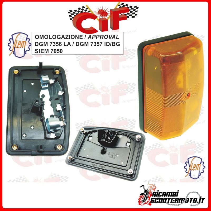 FRONT LEFT DIRECTION INDICATOR PIAGGIO APE FL/FL2 50 (TL6 1989-1995) FRONT LEFT DIRECTION INDICATOR PIAGGIO APE FL/FL2 50 (TL6 1989-1995)