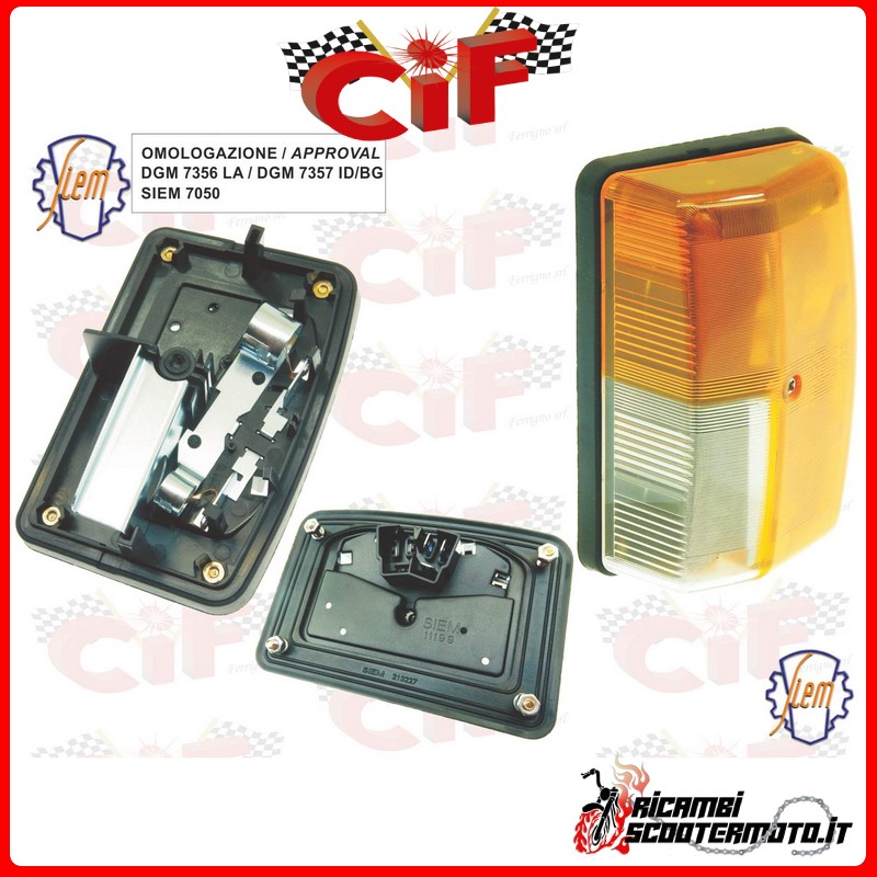FRONT LEFT DIRECTION INDICATOR PIAGGIO APE MP P501-P601-P601V 220 (1978-1983)