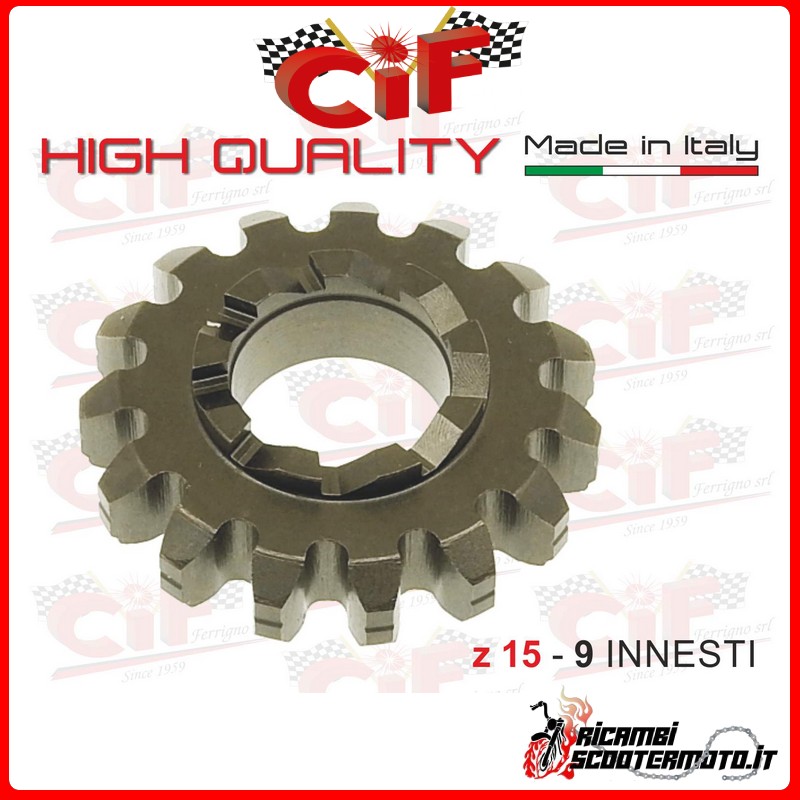 STARTER GEAR N. TEETH z15 - 9 ENGAGEMENTS PIAGGIO APE 50