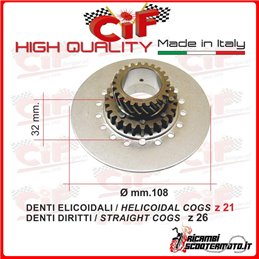 PIGNON D'EMBRAYAGE PIAGGIO VESPA COSA 1-2 200 cc.