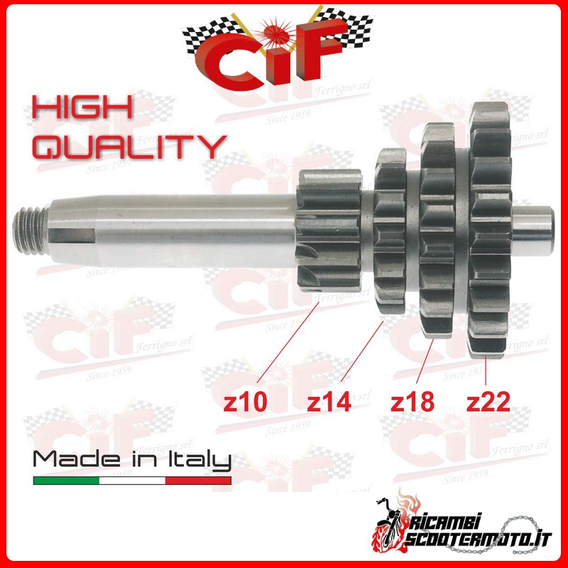 QUADRUPLE GEAR 4 VITESSES PIAGGIO VESPA 50