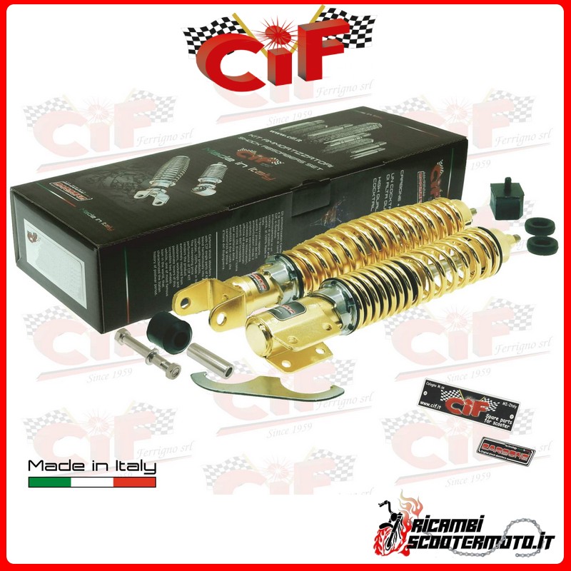 FRONT + REAR SHOCK ABSORBER KIT PIAGGIO PIAGGIO VESPA PX PE FRONT + REAR SHOCK ABSORBER KIT PIAGGIO PIAGGIO VESPA PX PE