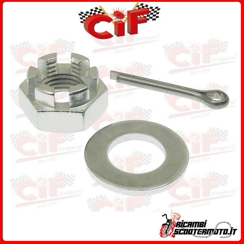 FRONT DRUM FIXED COUPLER WASHER NUT KIT PIAGGIO VESPA 50 FRONT DRUM FIXED COUPLER WASHER NUT KIT PIAGGIO VESPA 50