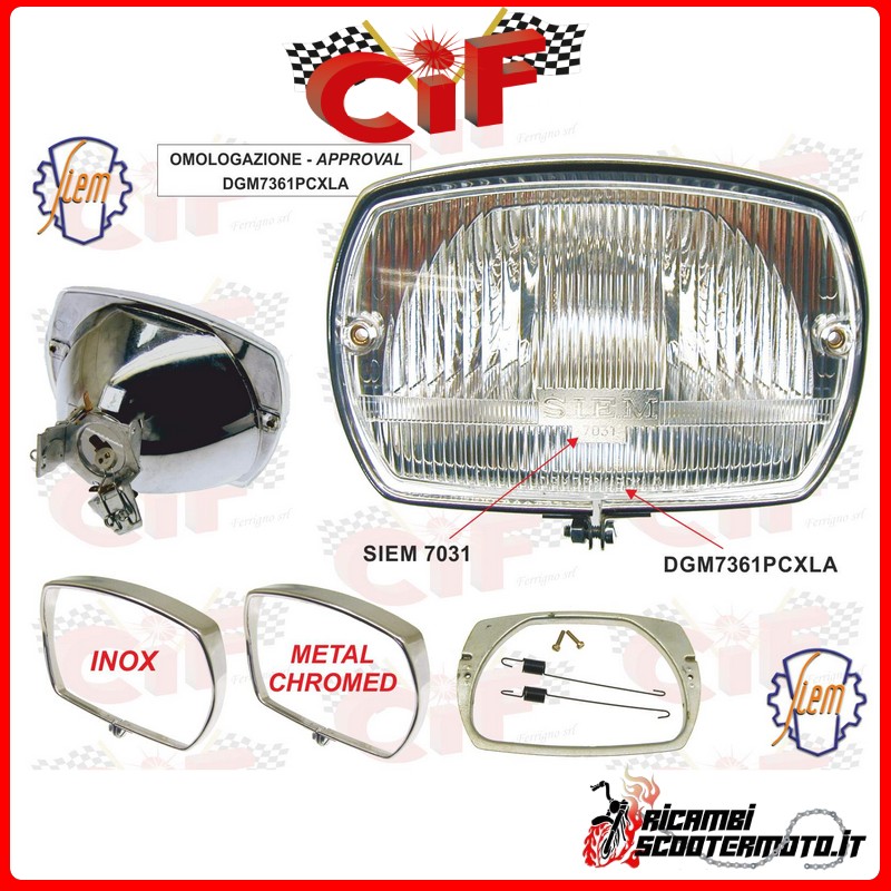 KIT FANALE ANTERIORE PIAGGIO VESPA 50 SPECIAL V5A2 (6V) KIT FANALE ANTERIORE PIAGGIO VESPA 50 SPECIAL V5A2 (6V)