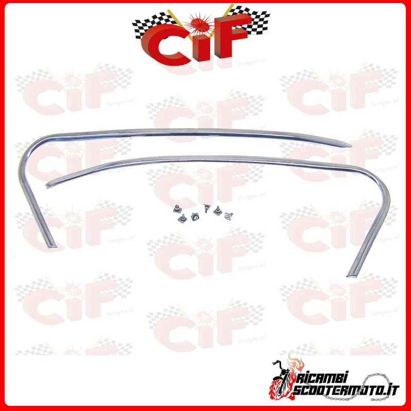 ALUMINUM REAR HOOD DECALS KIT PIAGGIO PIAGGIO VESPA 125  (1961-1964)